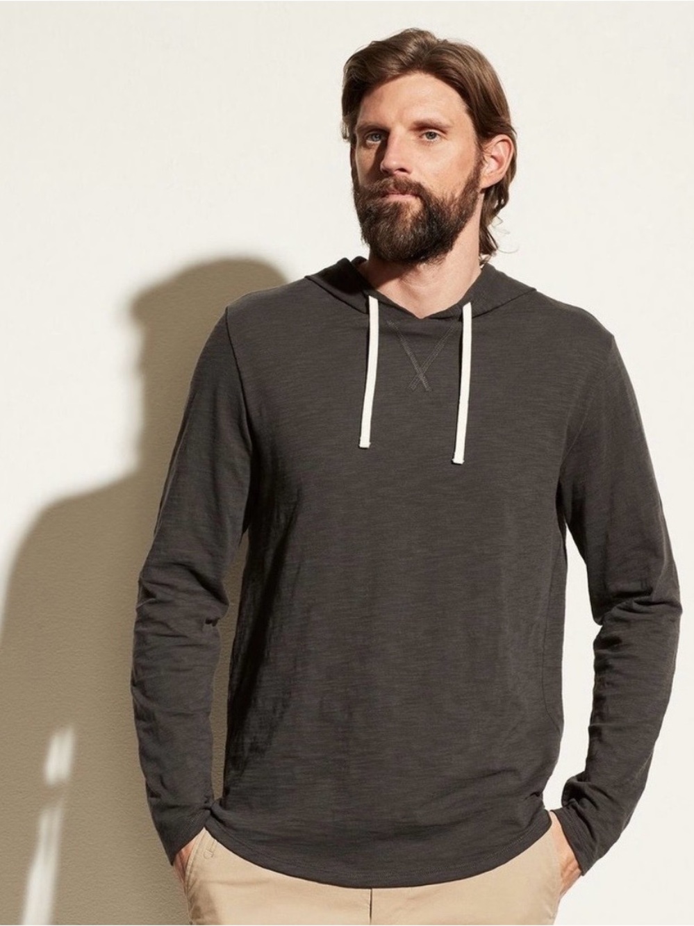 Vince Cotton Slub Hoodie NWOT